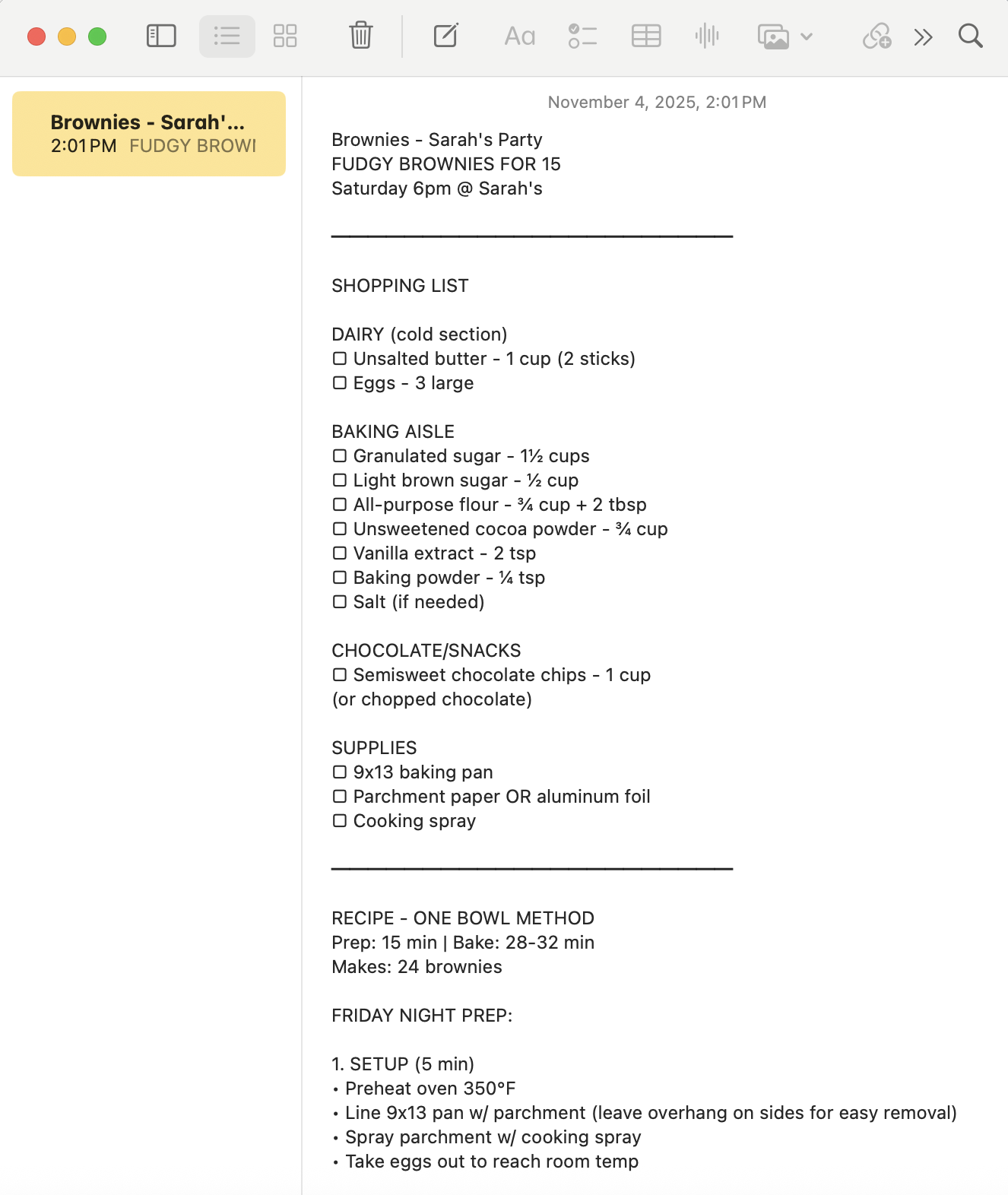 Turn text threads to researched notes result