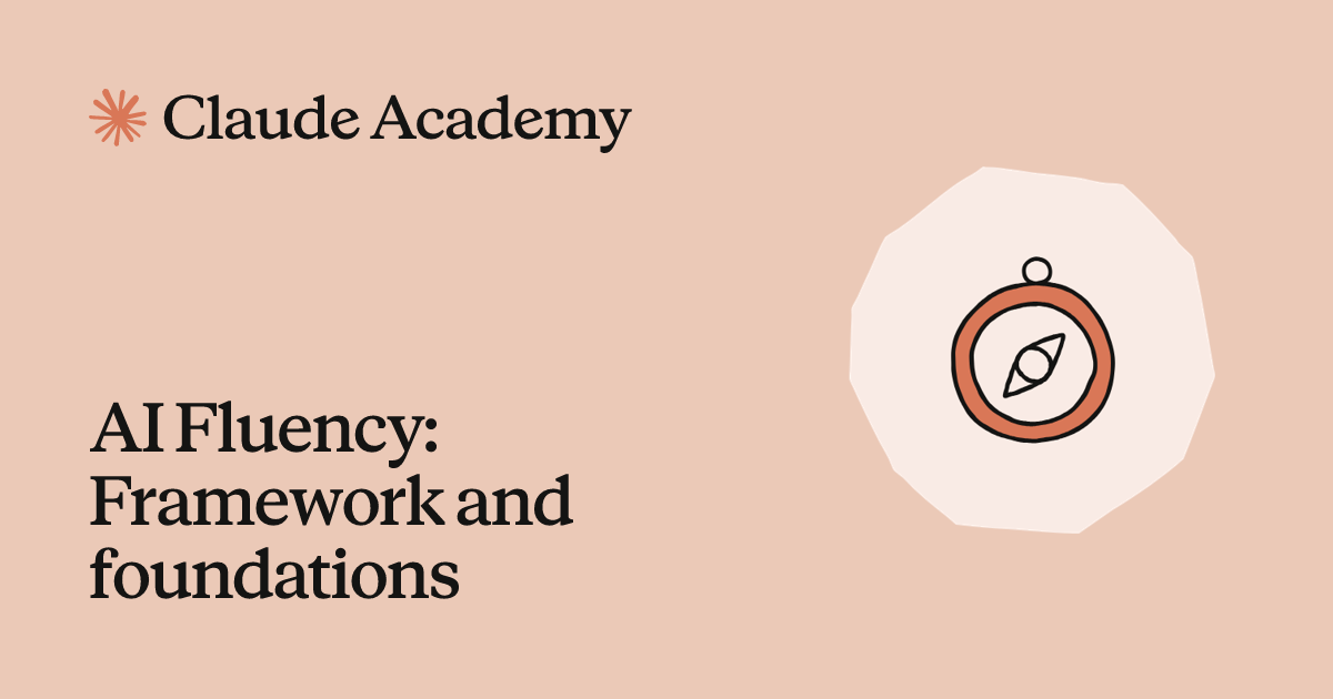 Capa do curso AI Fluency: Framework and foundations